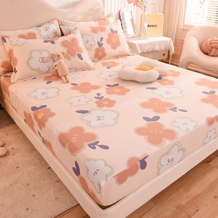 91家纺网 家纺一手货源 找家纺 （总）棉立方家纺 2024新款全棉喷气印花四件套单品系列-床笠