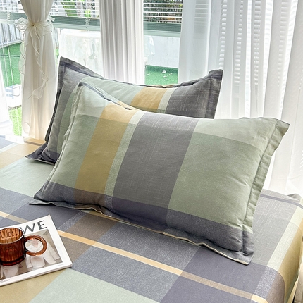 91家纺网 家纺一手货源 找家纺 （总）棉立方家纺 2024新款全棉喷气印花四件套单品系列-枕套