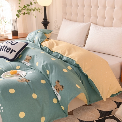 91家纺网 家纺一手货源 找家纺 （总）棉立方家纺 2024新款全棉喷气印花四件套单品系列-被套