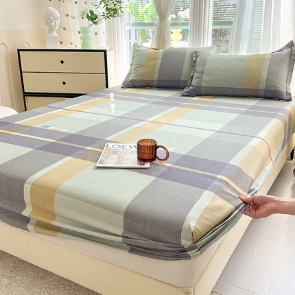 91家纺网 家纺一手货源 找家纺 （总）棉立方家纺 2024年6月新出款式全棉印花四件套单品系列-床笠