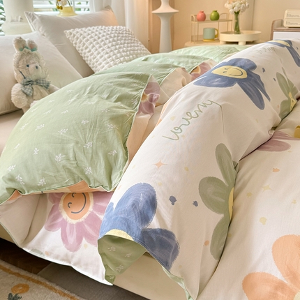 91家纺网 家纺一手货源 找家纺 （总）棉立方家纺 2024年6月新出款式全棉印花四件套单品系列-被套