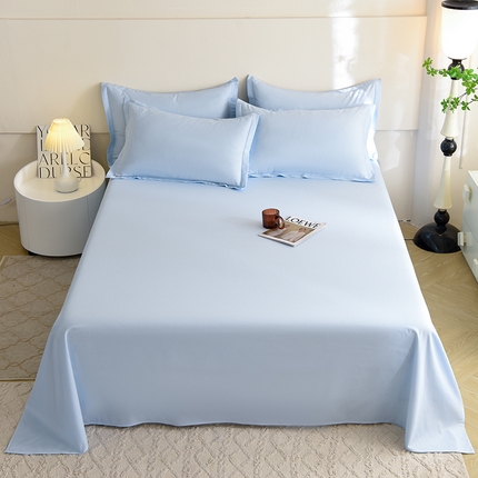 91家纺网 家纺一手货源 找家纺 （总）棉立方家纺 2023新款亲肤全棉纯色单品套件系列-单独床单