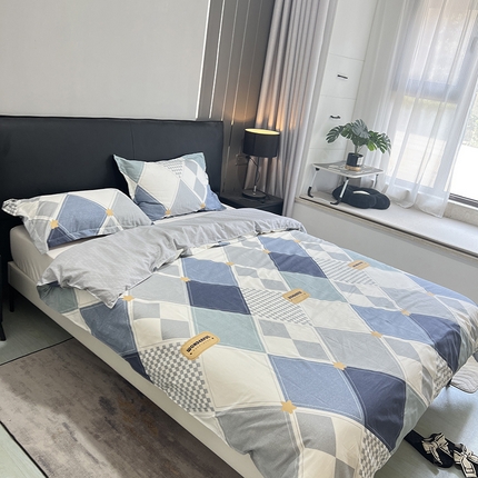 91家纺网 家纺一手货源 找家纺 （总）棉立方家纺 2024新款全棉印花床笠买家秀