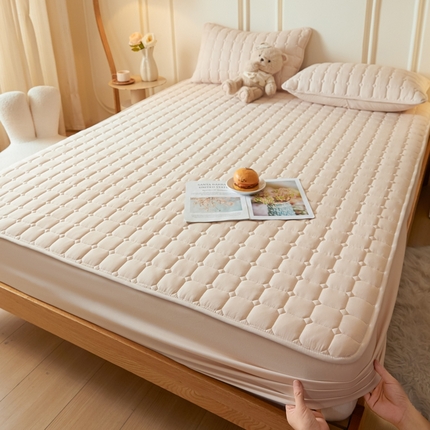 91家纺网 家纺一手货源 找家纺 （总）九亭家纺 2025新款A类水洗棉夹棉防水床笠