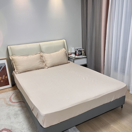 91家纺网 家纺一手货源 找家纺 （总）棉立方家纺 2024新款全棉纯色床笠买家秀