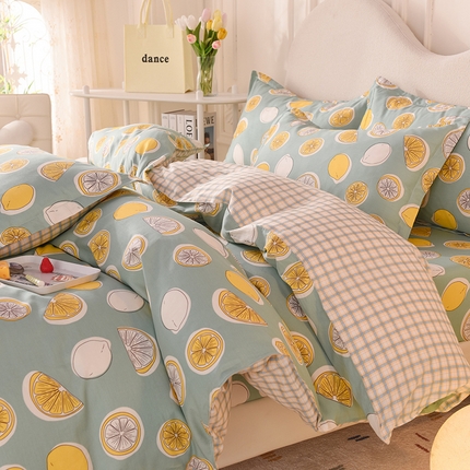 91家纺网 家纺一手货源 找家纺 （总）棉立方家纺 2024新款全棉喷气印花四件套单品系列-四件套