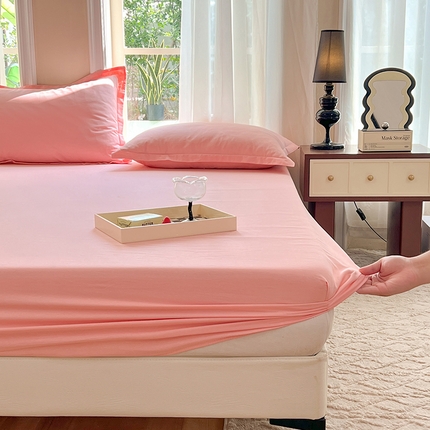 91家纺网 家纺一手货源 找家纺 （总）棉立方家纺 2023新款亲肤全棉纯色单品套件系列-单独床笠