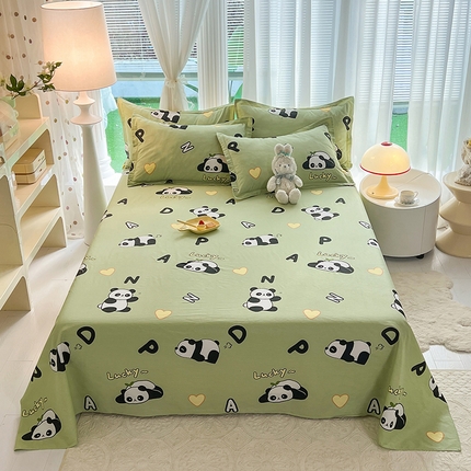 91家纺网 家纺一手货源 找家纺 （总）棉立方家纺 2024新款全棉喷气印花四件套单品系列-床单