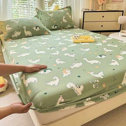 91家纺网 家纺一手货源 找家纺 （总）棉立方家纺 2024年6月新出款式全棉印花四件套单品系列-床笠