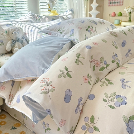 91家纺网 家纺一手货源 找家纺 （总）棉立方家纺 2024年6月新出款式全棉印花四件套单品系列-四件套