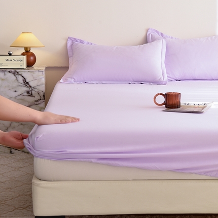 91家纺网 家纺一手货源 找家纺 （总）棉立方家纺 2023新款亲肤全棉纯色单品套件系列-单独床笠