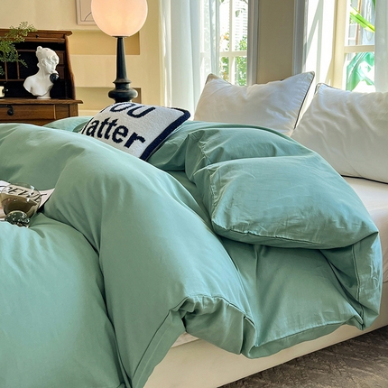 91家纺网 家纺一手货源 找家纺 （总）棉立方家纺 2023新款亲肤全棉纯色单品套件系列-单独被套