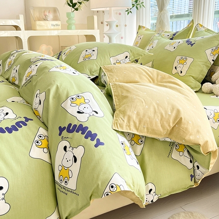 91家纺网 家纺一手货源 找家纺 （总）棉立方家纺 2024年6月新出款式全棉印花四件套单品系列-四件套