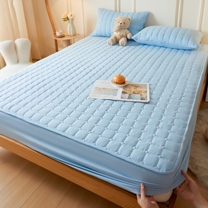 91家纺网 家纺一手货源 找家纺 （总）九亭家纺 2025新款A类水洗棉夹棉防水床笠