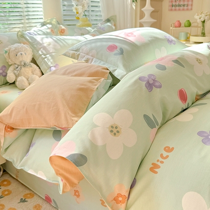 91家纺网 家纺一手货源 找家纺 （总）棉立方家纺 2024年6月新出款式全棉印花四件套单品系列-四件套