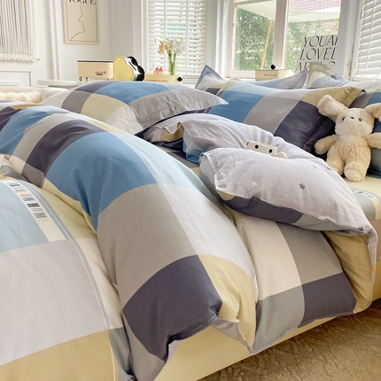 91家纺网 家纺一手货源 找家纺 （总）棉立方家纺 2024新款全棉喷气印花四件套单品系列-四件套