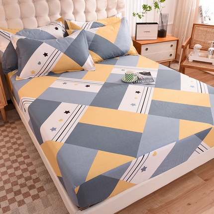 91家纺网 家纺一手货源 找家纺 （总）棉立方家纺 2024新款全棉喷气印花四件套单品系列-床笠