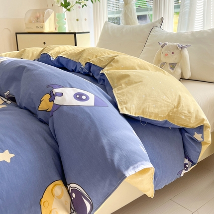 91家纺网 家纺一手货源 找家纺 （总）棉立方家纺 2024新款全棉喷气印花四件套单品系列-被套