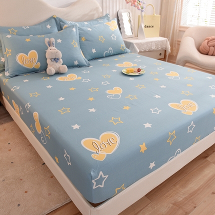 91家纺网 家纺一手货源 找家纺 （总）棉立方家纺 2024年6月新出款式全棉印花四件套单品系列-床笠