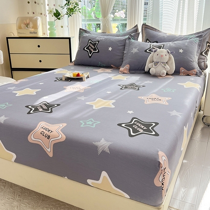 91家纺网 家纺一手货源 找家纺 （总）棉立方家纺 2024新款全棉喷气印花四件套单品系列-床笠