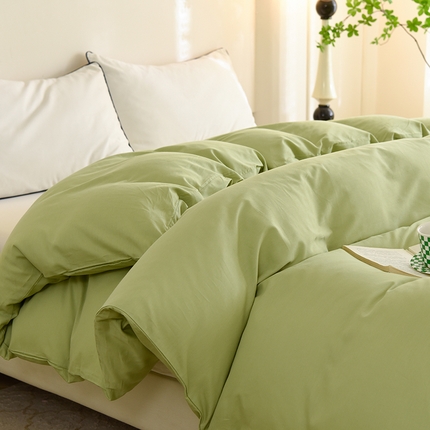 91家纺网 家纺一手货源 找家纺 （总）棉立方家纺 2023新款亲肤全棉纯色单品套件系列-单独被套