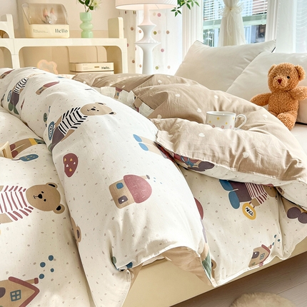 91家纺网 家纺一手货源 找家纺 （总）棉立方家纺 2024年6月新出款式全棉印花四件套单品系列-被套