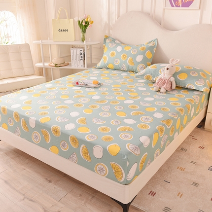 91家纺网 家纺一手货源 找家纺 （总）棉立方家纺 2024新款全棉喷气印花四件套单品系列-床笠