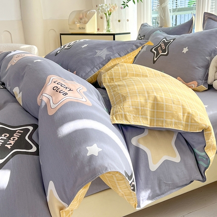 91家纺网 家纺一手货源 找家纺 （总）棉立方家纺 2024年6月新出款式全棉印花四件套单品系列-四件套