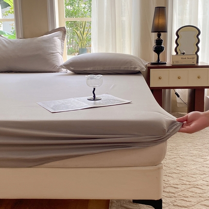 91家纺网 家纺一手货源 找家纺 （总）棉立方家纺 2023新款亲肤全棉纯色单品套件系列-单独床笠