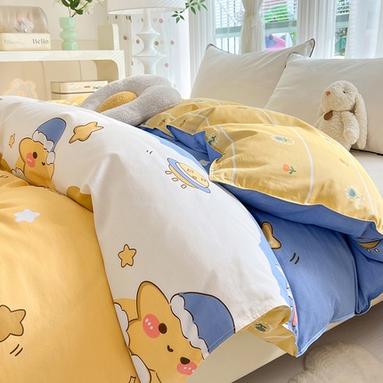 91家纺网 家纺一手货源 找家纺 （总）棉立方家纺 2024新款全棉喷气印花四件套单品系列-被套