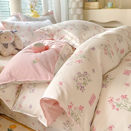 91家纺网 家纺一手货源 找家纺 （总）棉立方家纺 2024年6月新出款式全棉印花四件套单品系列-四件套