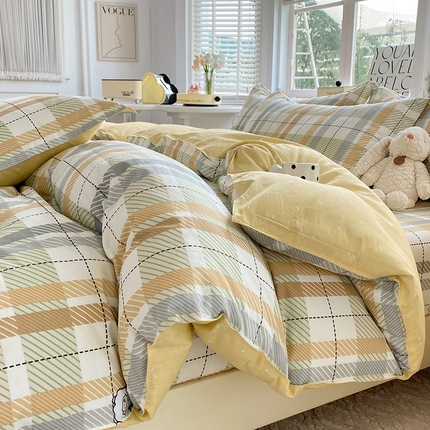 91家纺网 家纺一手货源 找家纺 （总）棉立方家纺 2024新款全棉喷气印花四件套单品系列-四件套