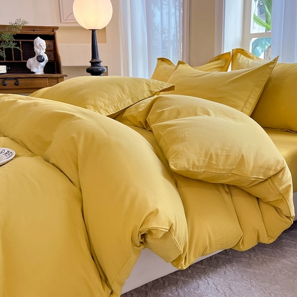 91家纺网 家纺一手货源 找家纺 （总）棉立方家纺 2023新款亲肤全棉纯色单品套件系列-四件套