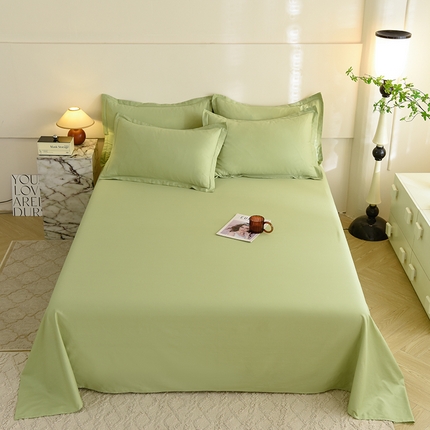 91家纺网 家纺一手货源 找家纺 （总）棉立方家纺 2023新款亲肤全棉纯色单品套件系列-单独床单