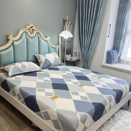 91家纺网 家纺一手货源 找家纺 （总）棉立方家纺 2024新款全棉印花床笠买家秀