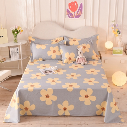 91家纺网 家纺一手货源 找家纺 （总）棉立方家纺 2024新款全棉喷气印花四件套单品系列-床单