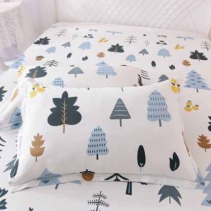 91家纺网 家纺一手货源 找家纺 （总）棉立方家纺 2024新款全棉喷气印花四件套单品系列-枕套