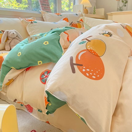 91家纺网 家纺一手货源 找家纺 （总）棉立方家纺 2024年6月新出款式全棉印花四件套单品系列-四件套