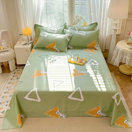 91家纺网 家纺一手货源 找家纺 （总）棉立方家纺 2024年6月新出款式全棉印花四件套单品系列-床单