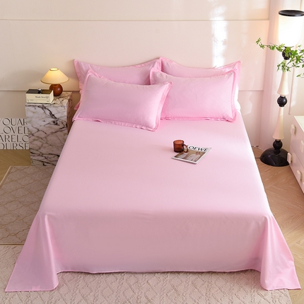 91家纺网 家纺一手货源 找家纺 （总）棉立方家纺 2023新款亲肤全棉纯色单品套件系列-单独床单