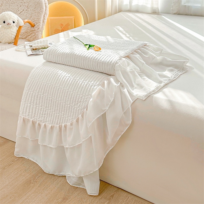 91家纺网 家纺一手货源 找家纺 （总）虹星家纺 2024新款A类全棉夹棉床盖四件套-洛香忆梦