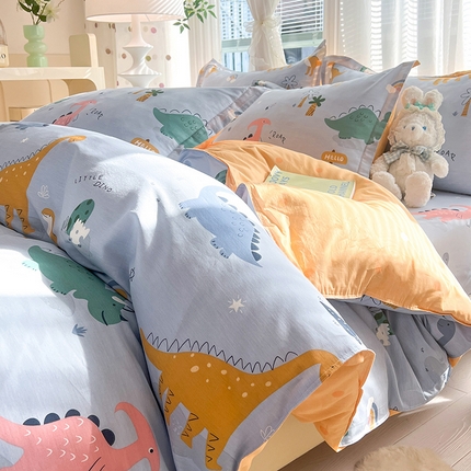 91家纺网 家纺一手货源 找家纺 （总）棉立方家纺 2024新款全棉喷气印花四件套单品系列-四件套