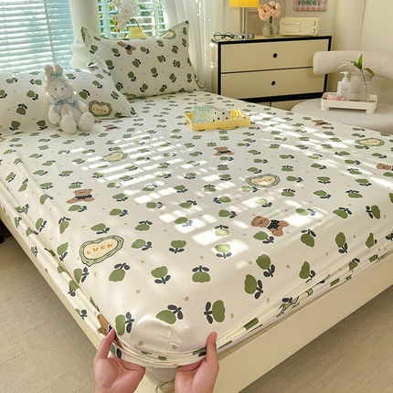 91家纺网 家纺一手货源 找家纺 （总）棉立方家纺 2024年6月新出款式全棉印花四件套单品系列-床笠