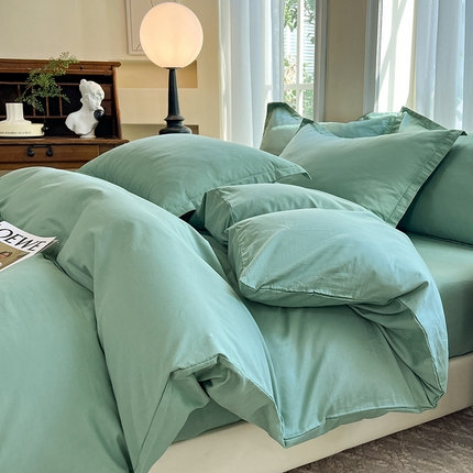 91家纺网 家纺一手货源 找家纺 （总）棉立方家纺 2023新款亲肤全棉纯色单品套件系列-四件套