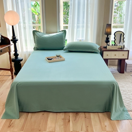 91家纺网 家纺一手货源 找家纺 （总）棉立方家纺 2023新款亲肤全棉纯色单品套件系列-单独床单