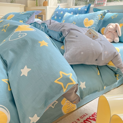 91家纺网 家纺一手货源 找家纺 （总）棉立方家纺 2024年6月新出款式全棉印花四件套单品系列-四件套