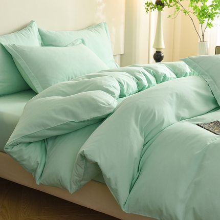 91家纺网 家纺一手货源 找家纺 （总）棉立方家纺 2023新款亲肤全棉纯色单品套件系列-四件套