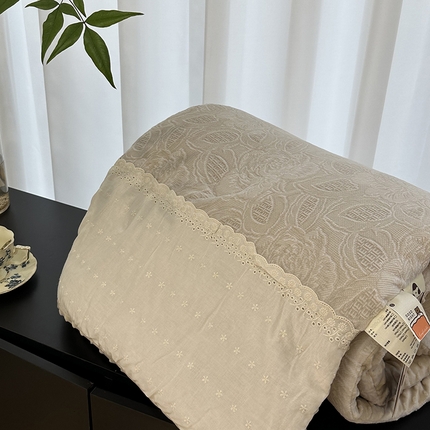 91家纺网 家纺一手货源 找家纺 （总）U被家纺 2025新款法式贴边韩国绒豆豆被被子被芯