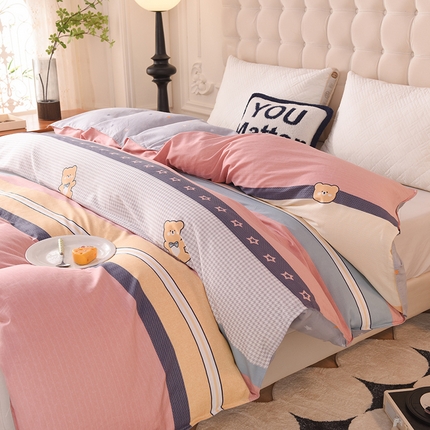 91家纺网 家纺一手货源 找家纺 （总）棉立方家纺 2024年6月新出款式全棉印花四件套单品系列-被套