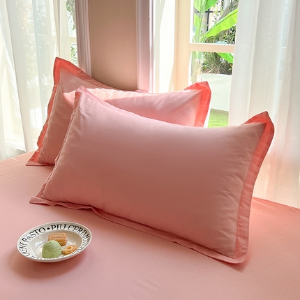 91家纺网 家纺一手货源 找家纺 （总）棉立方家纺 2023新款亲肤全棉纯色单品套件系列-单独枕套